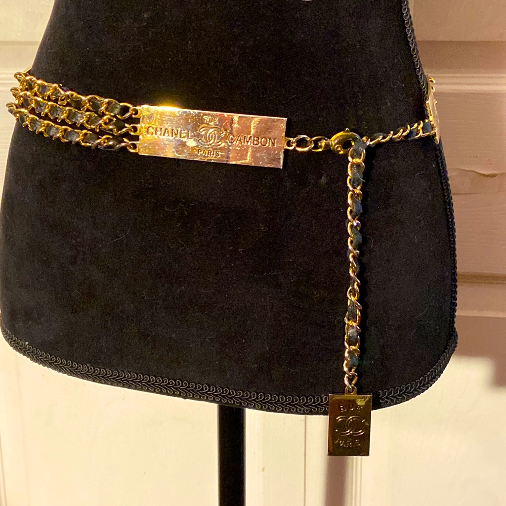 Chanel Rue Cambon Gold Tone Chain Belt, France
